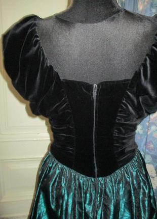 Laura ashley платье винтажное винтаж бархат .размер 146 фото