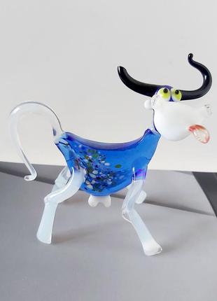 Статуэтка цветное стекло корова