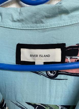 Рубашка мужская тениска с ретро машинами бирюзовая рубашка- xl xxl3 фото