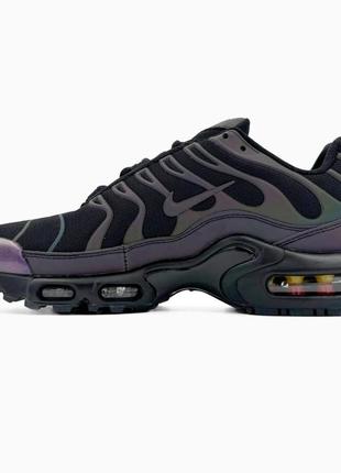 Кроссовки мужские nike air max tn plus black chameleon найк аир макс тн плюс хамелеон рефлективные