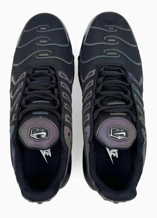 Кроссовки мужские nike air max tn plus black chameleon найк аир макс тн плюс хамелеон рефлективные4 фото