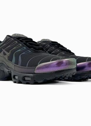 Кроссовки мужские nike air max tn plus black chameleon найк аир макс тн плюс хамелеон рефлективные3 фото