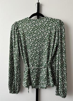 Стрейчева блуза на запах5 фото
