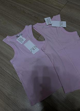 Футболки топи майки рожеві zara s