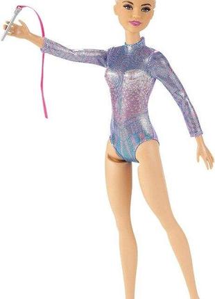 Барби гимнастка оригинал от маттел. барбы гимнастка. barbie rhythmic gymnast blonde doll3 фото