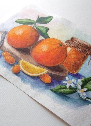 Натюрморт з апельсинами oranges and orange jam2 фото