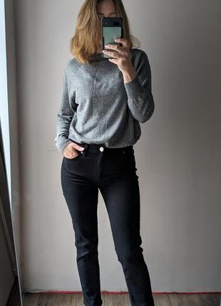Прямые черные джинсы2 фото