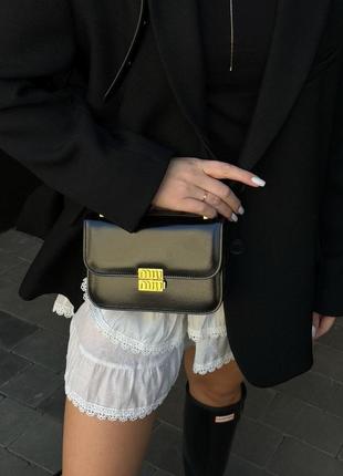 Miumiu leather shoulder bag