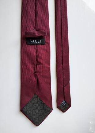 Класична бордова краватка галстук bally1 фото