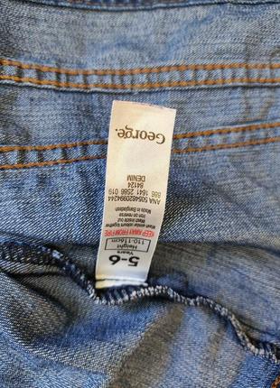 Джинсовка джинсовая куртка george тонкая на девочку 5-6 лет2 фото