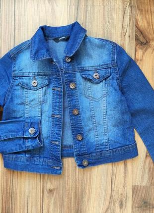Джинсовка джинсовая куртка george тонкая на девочку 5-6 лет3 фото