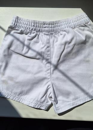 Літні білі шорти, широкий фасон 98-104 р, 3-4 р, f&f4 фото