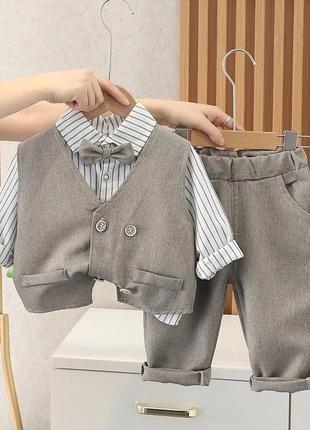 Дитячий нарядний костюм трійка