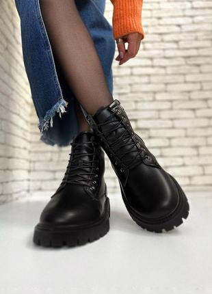 Новые черные зимние ботинки ботинки скидка6 фото