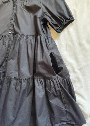 Объемное мини платье с оборками zara5 фото