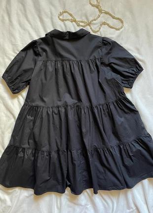 Объемное мини платье с оборками zara6 фото