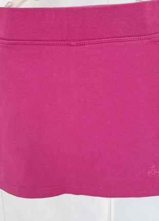 Розовая юбка-шорты, 3 роеа, 98 р2 фото