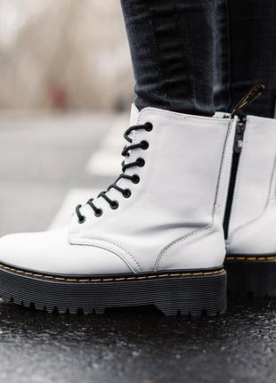 Шикарные женские ❄️зимние ботинки топ качество dr. martens 🎁4 фото