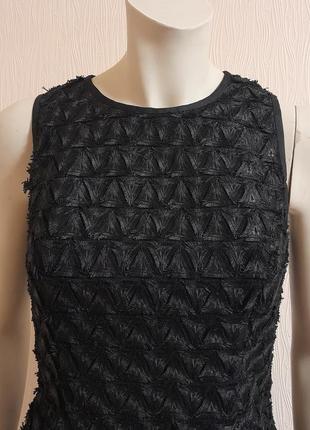 Шикарное короткое платье чёрного цвета в геометрический принт calvin klein3 фото