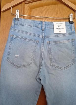 Джинси жіночі h&m slim regular ankle jeans. оригінал. куплені в англії. нові5 фото