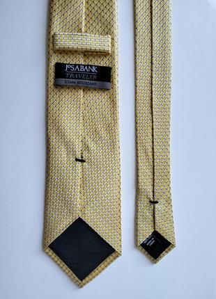 Класична жовто-блакитна краватка галстук2 фото