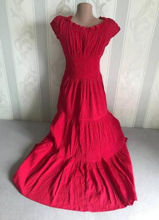 Идеальное красное платье на лето2 фото