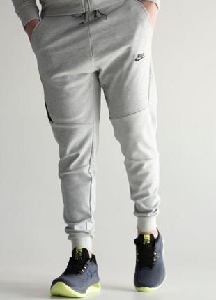 Спортивні штани чоловічі сірі (меланжеві) nike4 фото