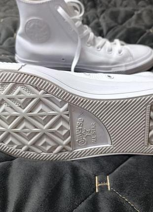 Оригинал кожа кожаные кеды converse all star 41,5 размер 26,5 см8 фото