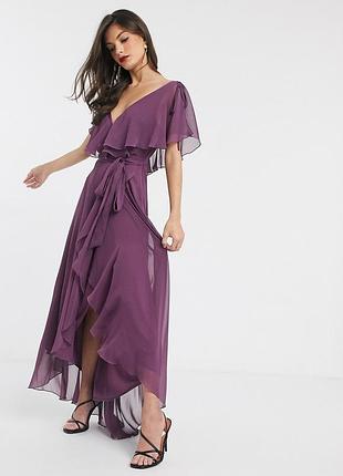 Шикарне плаття з кейпом asos disign