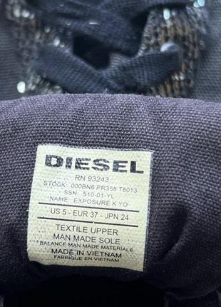 Кеды высокие черные diesel оригинал3 фото