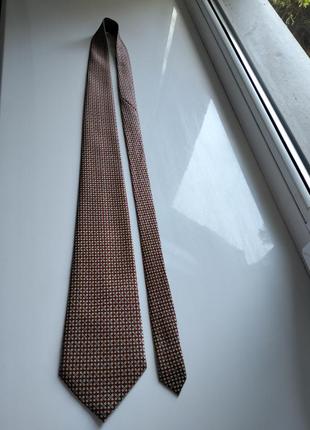 Шовкова краватка галстук з візерунком3 фото