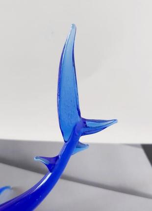 Статуетка кольорове скло акула5 фото