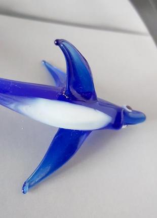 Статуетка кольорове скло акула4 фото