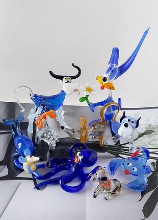 Статуетка кольорове скло акула