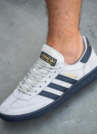 Кросівки чоловічі в стилі adidas handball spezial grey адідас хендбол спешив спезіал сірі кеди