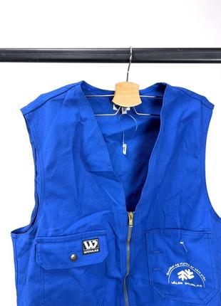 Куртка жилет sigmund wenaas, синяя, с карманами для инструмента