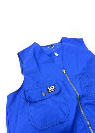 Куртка жилет sigmund wenaas, синяя, с карманами для инструмента