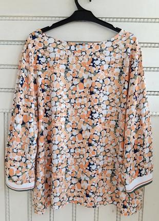 Легкая женская блуза laura torelli, рукав 3/4, р. l3 фото