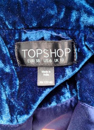 Пиджак из бархата вискоза шелк topshop5 фото