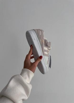 Adidas forum low “light pink/white”4 фото