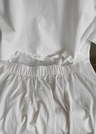 Платье футболка с открытой спинкой белое платье с откитой спиной h&amp;m5 фото