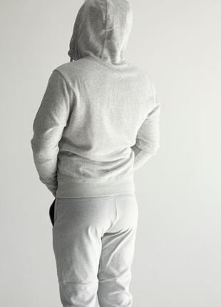 Спортивний костюм чоловічий сірий (меланжевий) з капюшоном nike5 фото