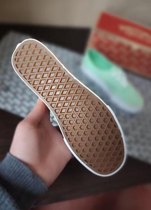 Салатовые вансы кеды кроссовки vans вьетнам мокасины слипоны8 фото