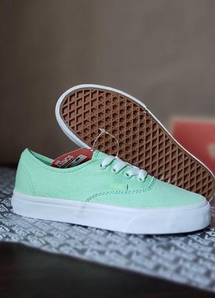 Салатовые вансы кеды кроссовки vans вьетнам мокасины слипоны4 фото