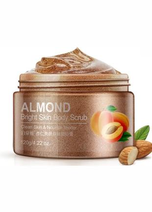 Скраб для тіла bioaqua almond bright skin body scrub з екстрактом абрикоса та мигдальною олією