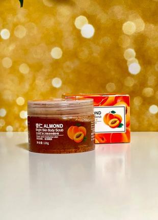 Скраб для тіла bioaqua almond bright skin body scrub з екстрактом абрикоса та мигдальною олією2 фото