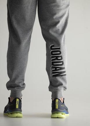 Спортивні штани чоловічі сірі (графітові) jordan6 фото