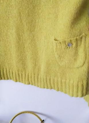 Джемпер жовтий жіночий альпака4 фото