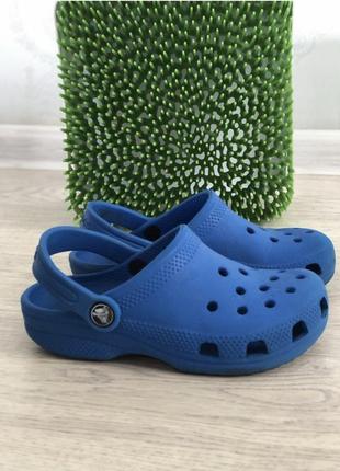 Crocs оригинал с12 сабо crocs classic clog синий1 фото