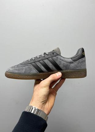 Кросівки чоловічі в стилі adidas spezial grey адідас спезіал сірі кеди2 фото